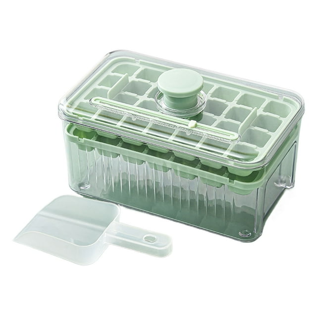 ZheElen Cube Ice Maker Easy And Fast Ice Release Simple Press Dustproof With Cover type+3 56 grids