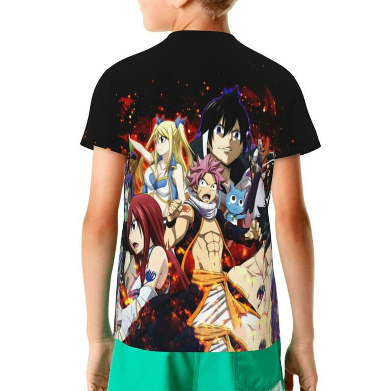 Boy's Girl's Anime Manga Fairy Tail Anime T-Shirt Boy's Girl's Anime Manga Fairy Tail Anime T-Shirt