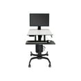 thumbnail image 1 of Ergotron WorkFit-C Single HD - Sit/standing workstation - mobile - rectangular - gray - black base, 1 of 5