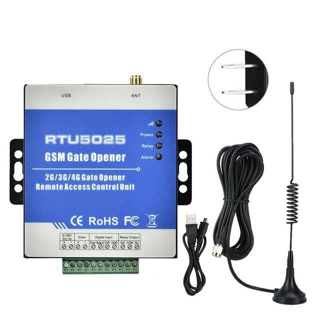 Ouvre-porte, RTU5025 Télécommande Sans Fil GSM Contrôleur d'Accès Porte Fabriqué avec Soin