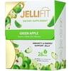 Jellifit Energy Gel - Apple Flavor Immunity Support Sports Nutrition with 30mg Caffeine - Natural Energy Gels for Running, Cycling, Gelatin & Gluten Free, No Artifical Colors or Sweetners, 30 Pack