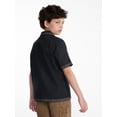 thumbnail image 3 of Weekend Academy Boys Embroidered Button Shirt with Short Sleeves, Sizes 4-18, 3 of 5