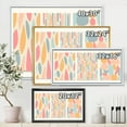 thumbnail image 4 of Designart 'Patchwork of Pastel Organic Shapes' Modern Framed Canvas Wall Art Print, 4 of 5