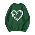 thumbnail image 4 of Valentines Shirt for Women Love Heart Graphic Print Long Sleeve Sweatshirts Casual Valentines Gifts Relaxed Fit Tops Outfit Clothes, 4 of 4