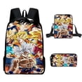 thumbnail image 1 of Sac Dragon Ball Z 3 Pcs Multi-Poches Sac de Lycée J, 1 of 4