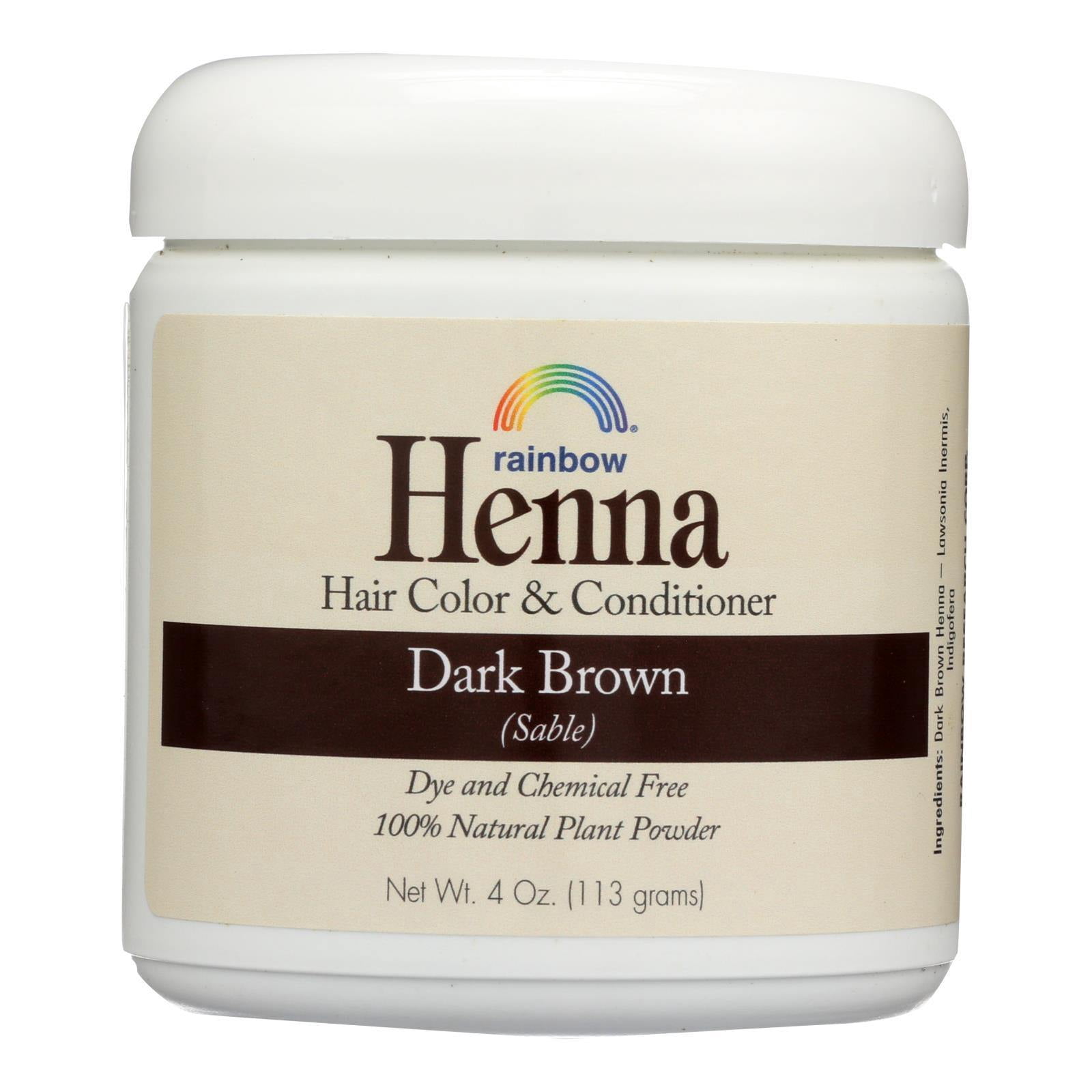 Rainbow Research Henna Hair Color & Conditioner, Pure Powder