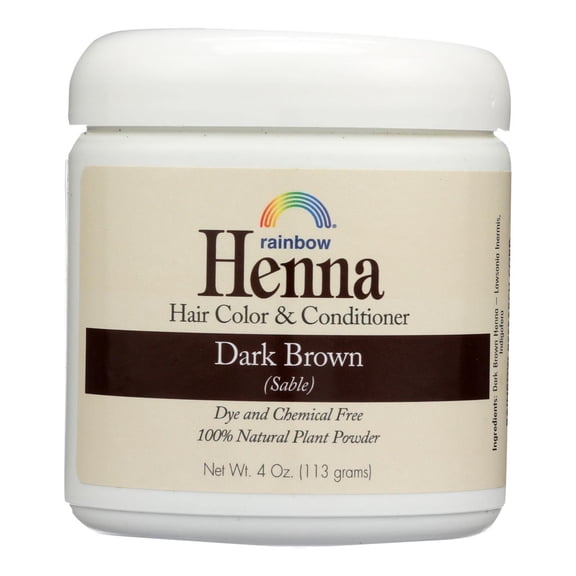 Rainbow Research Henna Hair Color and Conditioner Persian Dark Brown Sable - 4 oz