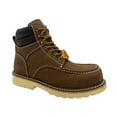 thumbnail image 3 of Hypard Men's Apex 6" Sr Moc-Toe Leather Work Boot Brown In Size 11.5 Medium, 3 of 4