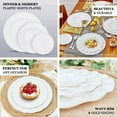 thumbnail image 4 of Efavormart 10 Pack Hard Plastic Large Dinner Plates with Gold Ruffled Rim, Heavy Duty Cinnamon Brown Disposable Round Dinnerware 11", 4 of 9
