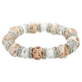 thumbnail image 2 of GlassOfVenice Murano Glass Symphony Stretch Bracelet - White, 2 of 4