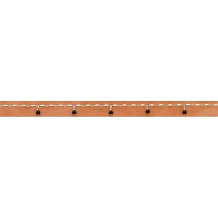 Sterling Silver 9 Inch Onyx Bead Anklet