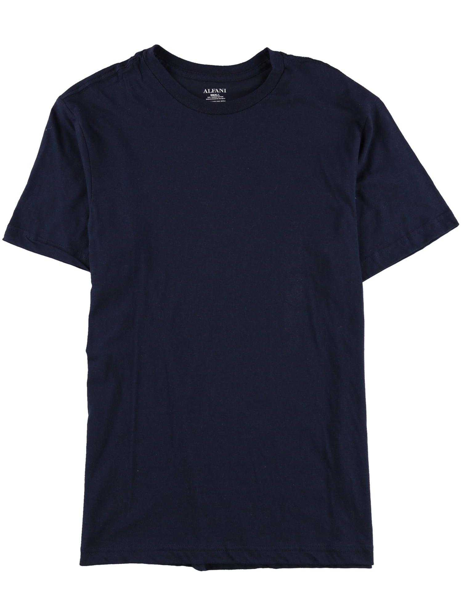 Alfani Mens Cotton Crew-Neck Basic T-Shirt navy S | Walmart Canada