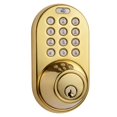 thumbnail image 1 of MiLocks XF-02P Digital Deadbolt Door Lock with Keyless Entry via Remote Control and Keypad Code for Exterior Doors, 1 of 1