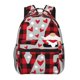 thumbnail image 1 of Disketp Buffalo Plaid Love And Gnome Mochila Estampada para Hombre y Mujer – Mochila Ligera Clásica con Múltiples Bolsillos para Universidad, Trabajo y Viajes-One Size, 1 of 5