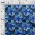 thumbnail image 2 of oneOone Cotton Flex Medium Blue Fabric Ocean Jelly Fish Quilting Supplies Print Sewing Fabric By The Yard 40 Inch Wide, 2 of 4