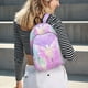 thumbnail image 5 of Disketp Purple Sparkling Butterfly print Canvas Backpack Lightweight Travel Daypack Student Rucksack Laptop Backpack-Medium, 5 of 5
