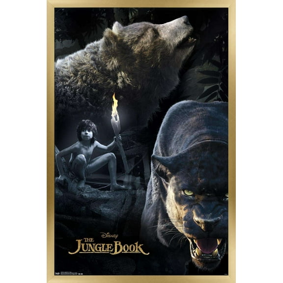 Disney The Jungle Book - Group Wall Poster, 14.725" x 22.375", Framed
