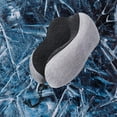 thumbnail image 3 of Oreiller de Voyage, Soutien de Cou en Mousse à Mémoire de Forme Confortable pour Avion Gris, 3 of 7