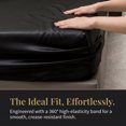 thumbnail image 4 of REGALWOVEN Fitted Sheet, Microfiber Bed Sheets, Soft and Comfortable for All Seasons Black 1 PC 39.0x74.8 inch, 4 of 5