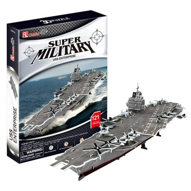 USS Enterprise Aircraft Carrier 3D Foam Puzzle (121pcs)
