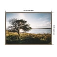 thumbnail image 5 of Kate and Laurel Coastal Serene Sunset Tree Landscape Framed Canvas Wall Art  by Patricia Rae 33 x 23 Sylvie Walnut, Coastal, Landscapes, Nature Art for Wall Decor, Living Room Bedroom, 5 of 8