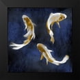 thumbnail image 2 of Blake, Madeline 12x12 Black Modern Framed Museum Art Print Titled - Koi on Blue I, 2 of 5
