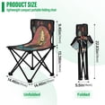 thumbnail image 3 of WOBOGO Meditating Woman Outer Space Camping Chair Convenient Four Corner Backrest Folding Stool Can Hold Up to 220lbs, 3 of 8