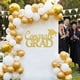 thumbnail image 5 of Vinilo decorativo de letras brillantes con forma de gorro de graduación | Letrero de felicitación para fiestas | Pancarta de papel dorado para fotos, 5 of 9
