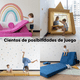 thumbnail image 5 of Dundy Plus Sillón de Actividades Modular Infantil, Sofá de Piso para Niños y Adultos, Juego para Niños y Bebés con 8 Piezas. (Gris), 5 of 6
