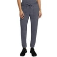 thumbnail image 5 of Women’s Scrubs Set - 2 Pocket Crossover Scrub Top with 5 Pocket Joggers Pant Set 110210 (Size 2X, Color Pewter) from STAT MEDICAL WEAR - XX-Large,Pewter, 5 of 7