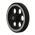 thumbnail image 2 of 4X, 200X6mm Industrial Aluminum Rubber Measuring Rotary Encoder Meter Wheel, 2 of 5