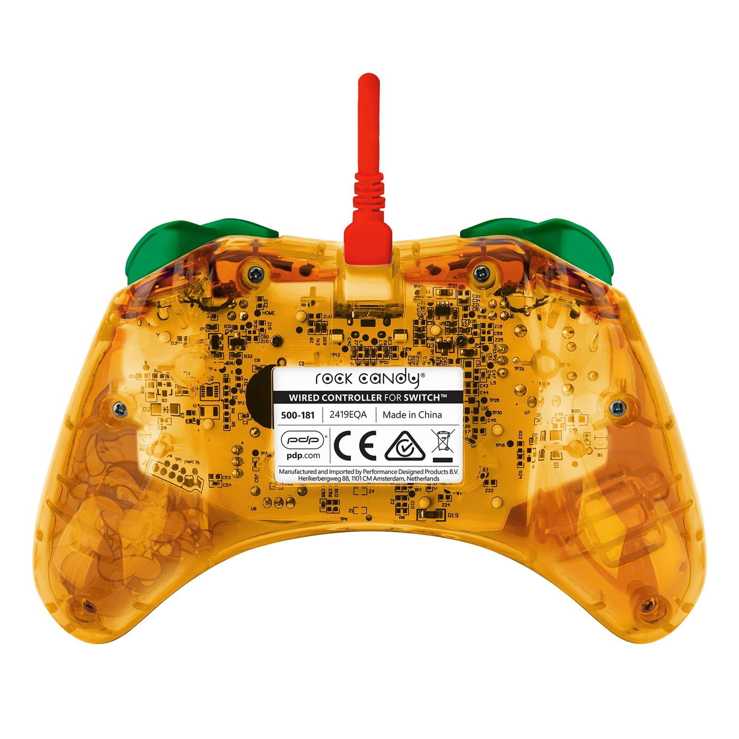 PDP Rock Candy™ Wired Controller: Lemon Bomb Bowser - Nintendo Switch, PDP Rock Candy W CTRL: Bowser