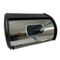 thumbnail image 3 of Fiocias Bread Bin with Roll Lid Bread Box Bread Holder Container for Kitchen Counter for Black, 3 of 9