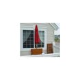 thumbnail image 6 of Half Umbrella 9' Wide - Jockey Red Patio Shade - Wall Mounted Awning - Easy Setup - Brella, 6 of 7