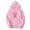 Pink, variant on EchfiProm Womens Pink Sweatshirt Breast Cancer with Pockets Hoodies Pullover Hooded Casual Graphic Tops for Womem