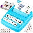 thumbnail image 1 of Juguetes educativos de aprendizaje Juegos de combinación de letras y números 2 en 1 para niños y niñas Tarjetas flash de reconocimiento de palabras a la vista Herramientas de enseñanza para jardín de, 1 of 5
