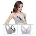 thumbnail image 5 of Tbest Women's Nursing Cotton Bra, Gray, 5 of 5