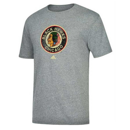 Adidas Men's Chicago Blackhawks NHL Hockey League Tee Shirt Heritage IL (Best Minor League Hockey Jerseys)