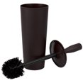 thumbnail image 1 of Home Basics Plastic Tapered Toilet Brush And Holder, Brown, 4x15 Inches, 1 of 3