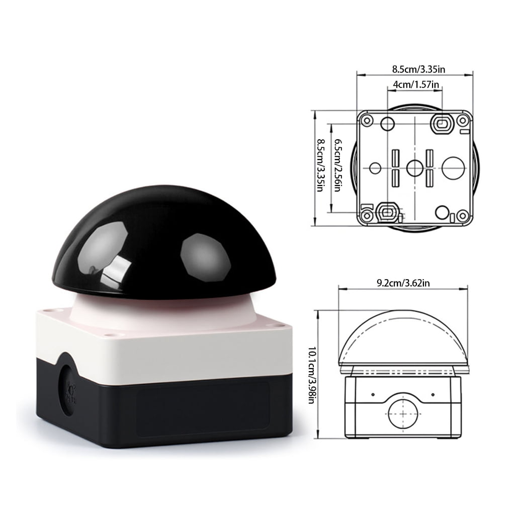 Resetting Mushroom Head Safety Stop Button Accessory for Industrial Use