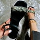 thumbnail image 1 of Sandalias de verano para mujer, sandalias planas sin cordones, zapatos romanos de cristal, sandalias informales con punta abierta Wmkox8yii  nm8082, 1 of 8