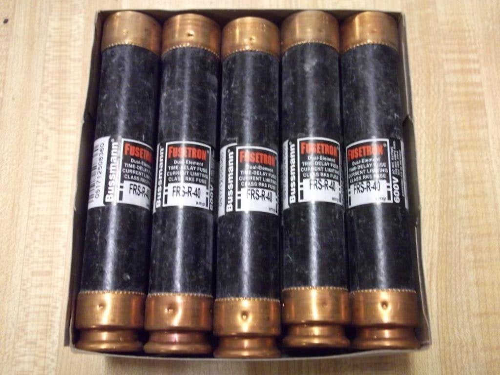 Bussmann FRS-R-40 Fusetron Fuse FRSR40 (Pack of 10)