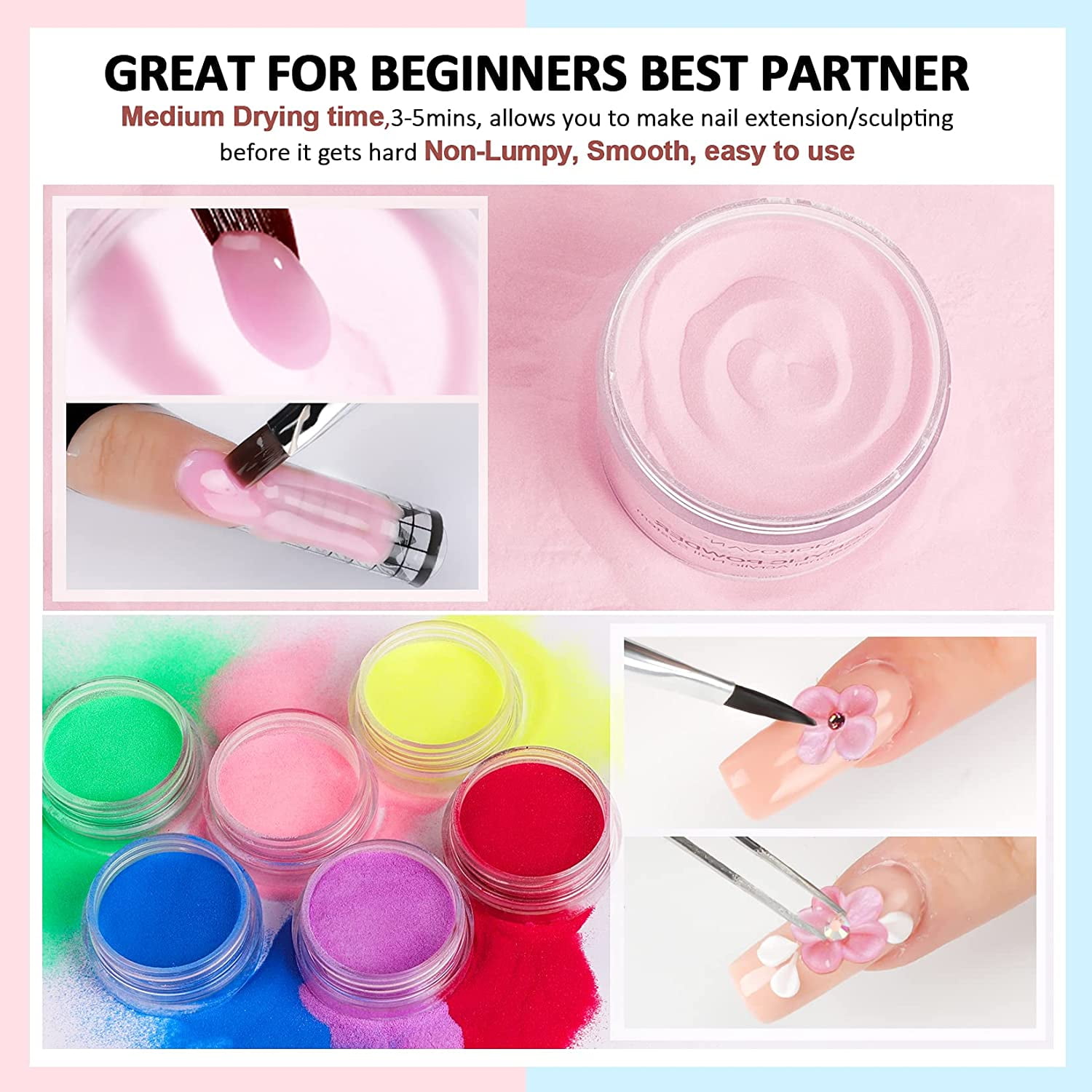 12 Best Acrylic Nail Kits of 2023 - At-Home Acrylic Nail Sets for Beginners  and Pros