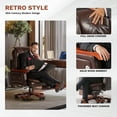 thumbnail image 3 of KINNLS Jones Executive Chair with Massage Big and Tall Home Office Desk Chair Back Task Desk Chair Leather Soft Classic Luxury Boss Executive Swivel Office Chair for Adult, 3 of 17