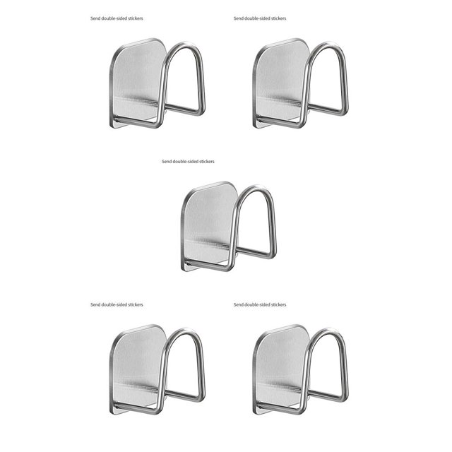 Toystoory Estante de almacenamiento de cocina, soporte montado en la pared, soporte libre de perforaciones, estante de esponja para lijado Type2 NO2