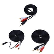 3.5mm Audio Cable Connector 2RCA Lotus One Point Two Speaker AV Cable