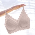 thumbnail image 5 of Deep V Wireless Bras for Women No Underwire Push up Bra Full Cup Bralette Seamless Shirt Everyday Sleep Bra, 5 of 7