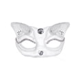 thumbnail image 2 of Máscara de gato para mujer Decoración elegante de diamantes de imitación, máscara de , media cara para disfraces Night Club Carnival Stage Pe Blanco Salvador Accesorios de mascarada, 2 of 5