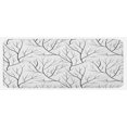 thumbnail image 1 of Winter Kitchen Mat, Winter Tree Without Leaves Nature Theme Delicate Branches Pattern Japanese Style, Plush Decorative Kitchen Mat with Non Slip Backing, 47" X 19", White Black, by Ambesonne, 1 of 1