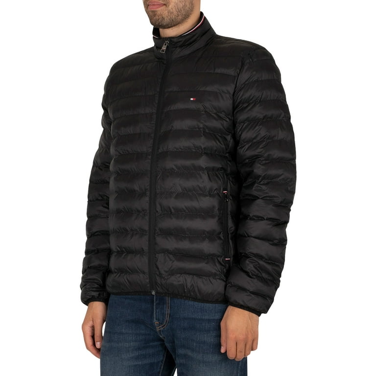 Tommy Circular Packable Black Core Hilfiger Jacket,